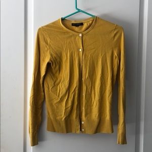 Yellow cardigan